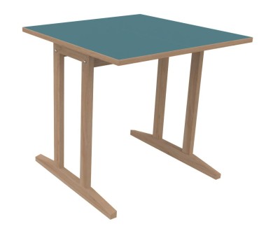 Table Soline piètement à dégagement latéral - 80x80 cm